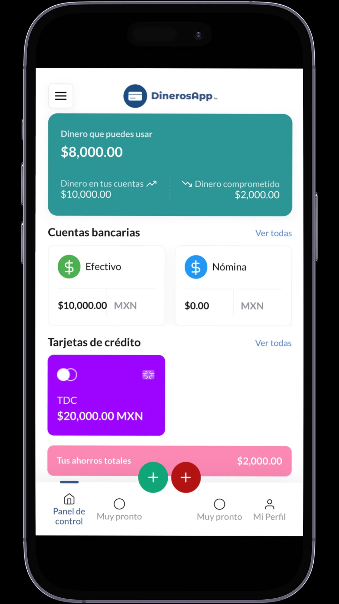DinerosApp tu app de finanzas personales