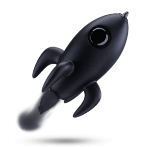 Rocket para denotar app de finanzas personales moderna